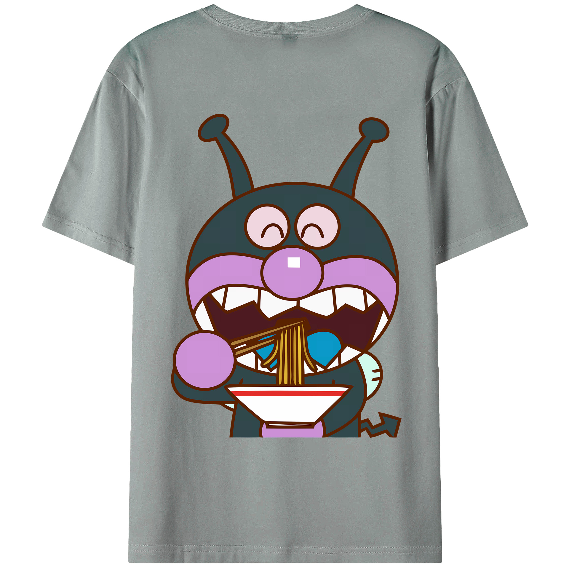 （画像用） アンパンマン Anpanman 綿100％ メンズ半袖Tシャツ（バックプリント） 通気性
